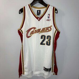 Vintage Nike NBA Cleveland Cavaliers LeBron James 23 Rookie Jersey Mens XL Sewn